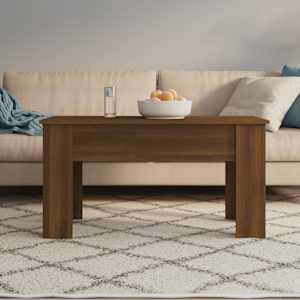 Konferenční stolek hnědý dub 101 x 49 x 52 cm kompozitní dřevo - obrázek 3