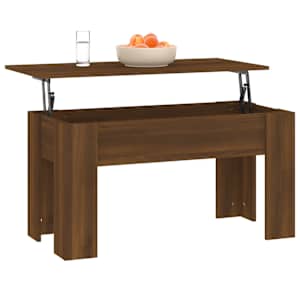 Konferenční stolek hnědý dub 101 x 49 x 52 cm kompozitní dřevo - obrázek 4