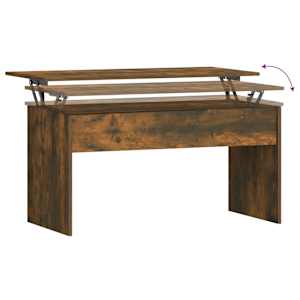 Konferenční stolek kouřový dub 102x50,5x52,5cm kompozitní dřevo - obrázek 6
