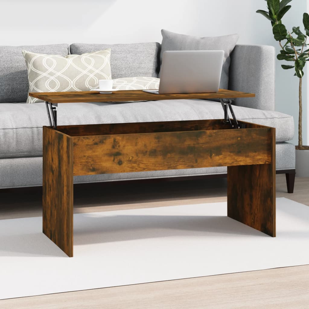 vidaXL Couchtisch Räuchereiche 102x50,5x52,5 cm Holzwerkstoff