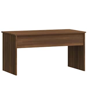 Konferenční stolek hnědý dub 102x50,5x52,5 cm kompozitní dřevo - obrázek 3