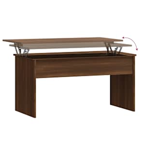 Konferenční stolek hnědý dub 102x50,5x52,5 cm kompozitní dřevo - obrázek 6