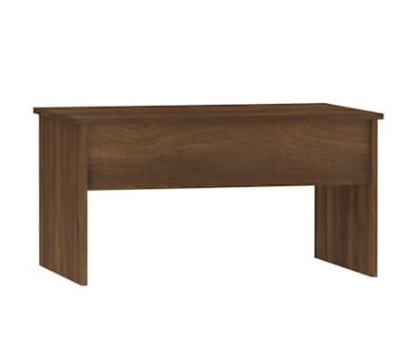 vidaXL Table basse Ch&ecirc;ne marron 80x50,5x41,5 cm Bois d'ing&eacute;nierie