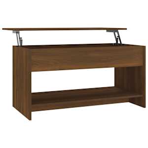 Konferenční stolek hnědý dub 102x50x52,5 cm kompozitní dřevo - obrázek 2