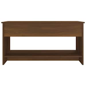 Konferenční stolek hnědý dub 102x50x52,5 cm kompozitní dřevo - obrázek 6