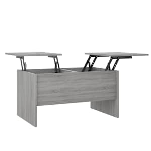 vidaXL kohvilaud, hall Sonoma tamm, 80 x 50 x 42,5 cm, tehispuit