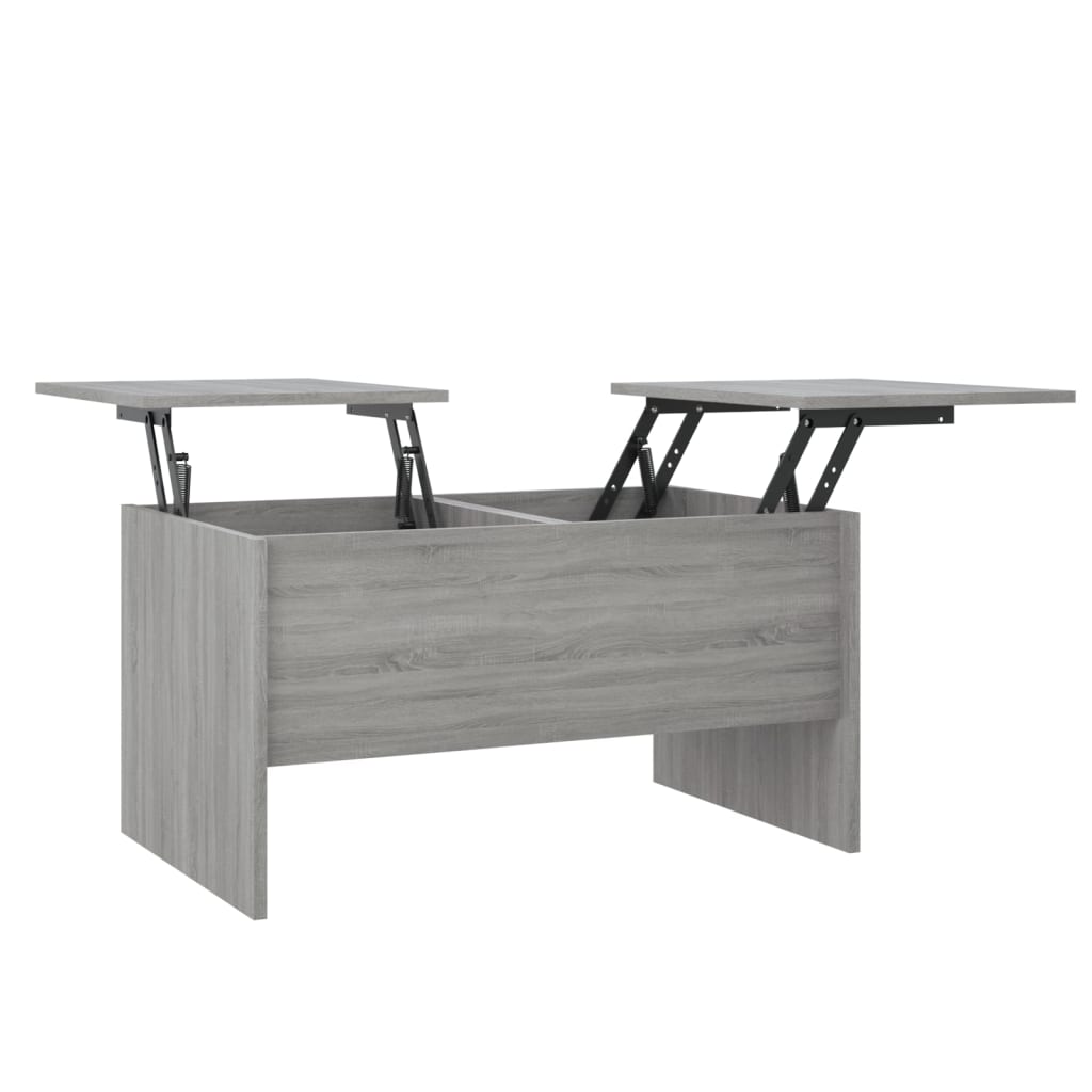 VidaXL Table Basse Sonoma Gris 80x50x42,5 Cm Bois D'ingénierie