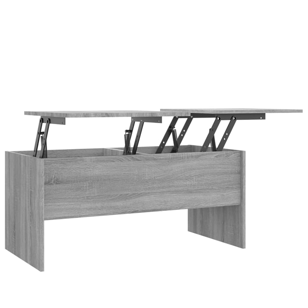  Konferenčný stolík sivý sonoma 102x50,5x46,5cm spracované drevo