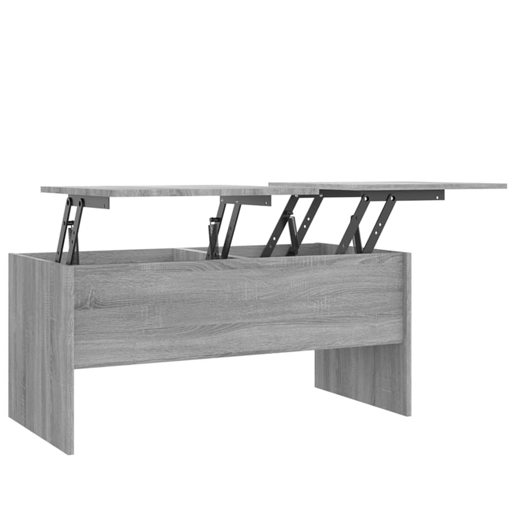 VidaXL Table Basse Sonoma Gris 102x50,5x46,5 Cm Bois D'ingénierie