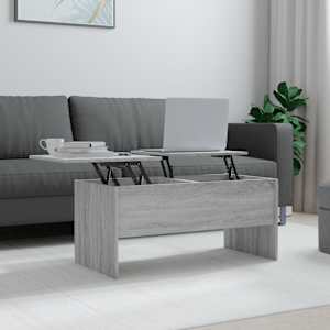 Konferenční stolek šedý sonoma 102x50,5x46,5cm kompozitní dřevo - obrázek 1