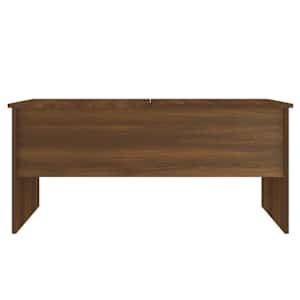 Konferenční stolek hnědý dub 102x50,5x46,5 cm kompozitní dřevo - obrázek 6