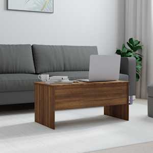 vidaXL Salontafel 102x50,5x46,5 cm bewerkt hout bruin eikenkleur