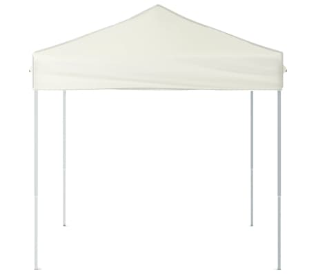 vidaXL Tenda para festas dobrável 2x2 m creme