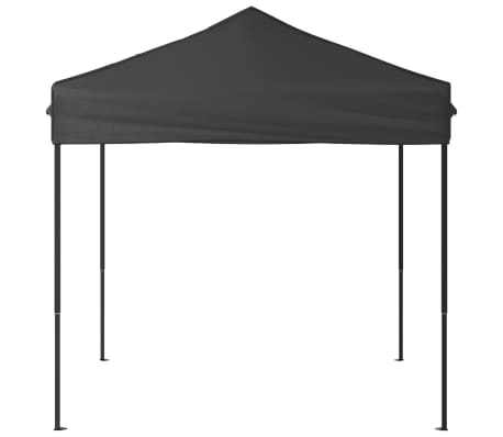 vidaXL Zložljiv vrtni šotor antraciten 2x2 m