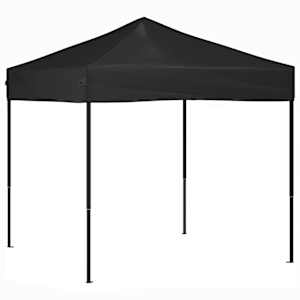 vidaXL kokkupandav peotelk, must, 2 x 2 m
