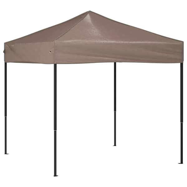 vidaXL kokkupandav peotelk, pruunikashall, 2 x 2 m
