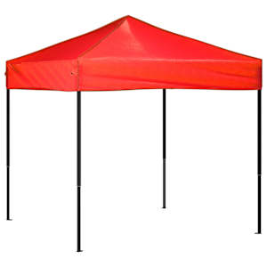 vidaXL kokkupandav peotelk, punane, 2 x 2 m