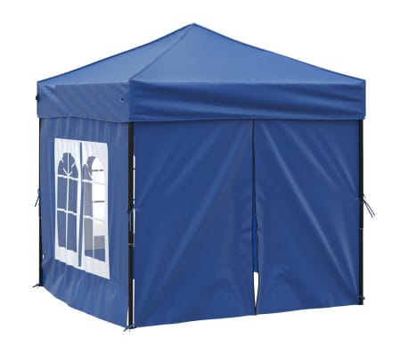 vidaXL Tenda para festas dobrável com paredes laterais 2x2 m azul