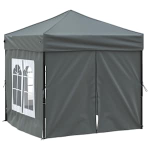 Skládací party stan s bočními stěnami antracitový 2 x 2 m - obrázek 4