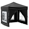 vidaXL kokkupandav peotelk seintega, must, 2 x 2 m