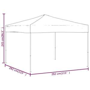Skládací party stan černý 3 x 3 m - obrázek 8