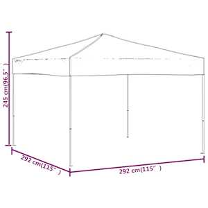 Skládací party stan taupe 3 x 3 m - obrázek 8