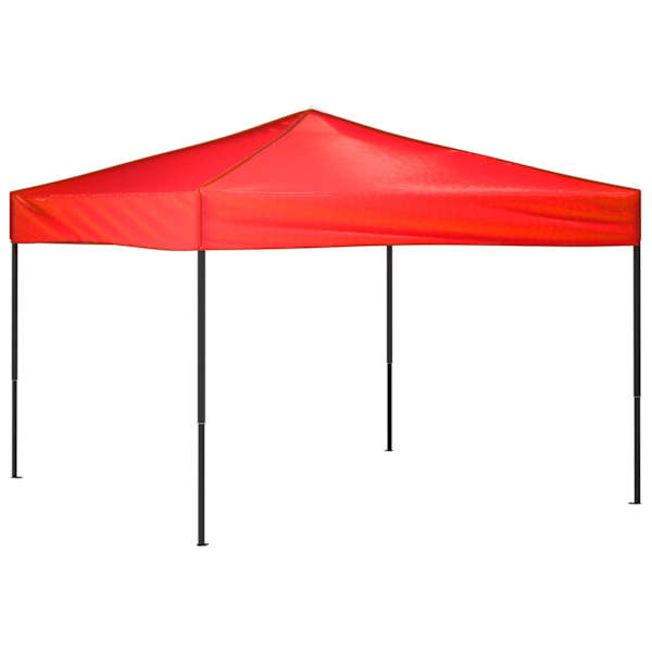 vidaXL kokkupandav peotelk, punane, 3 x 3 m