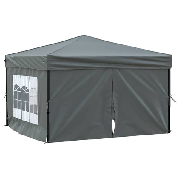 vidaXL kokkupandav peotelk seintega, antratsiithall, 3 x 3 m