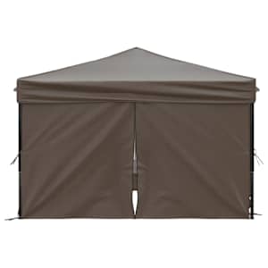 Skládací party stan s bočními stěnami taupe 3 x 3 m - obrázek 4