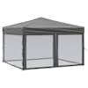 vidaXL kokkupandav peotelk seintega, antratsiithall, 3 x 3 m