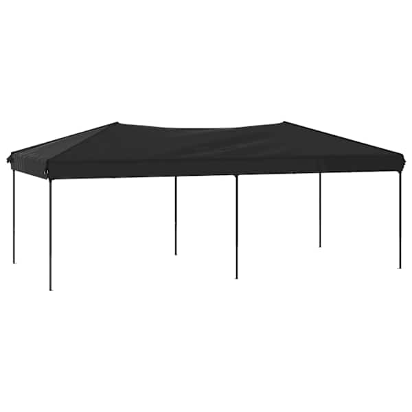 vidaXL kokkupandav peotelk, must, 3 x 6 m