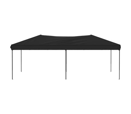 vidaXL Tenda per Feste Pieghevole Nero 3x6 m