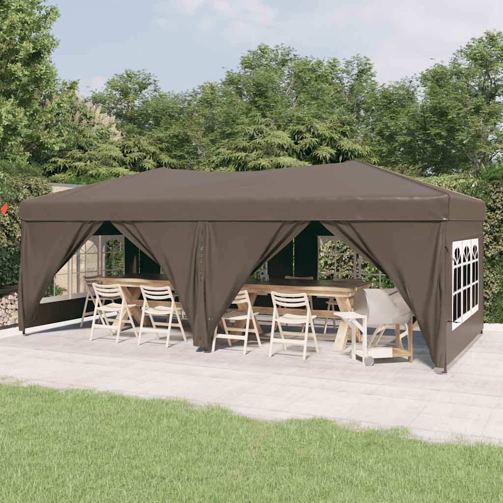 Tendone Per Feste VidaXL 3x6 M - Gazebo In Acciaio E PE, Verde, Resistente UV E Acqua - 2