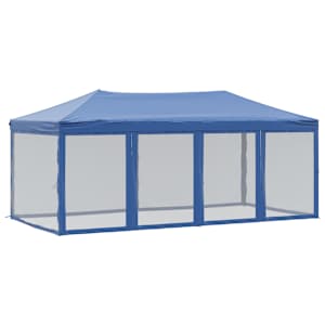 Skládací party stan s bočními stěnami modrý 3 x 6 m - obrázek 2