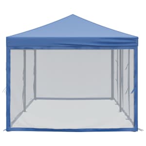 Skládací party stan s bočními stěnami modrý 3 x 6 m - obrázek 4
