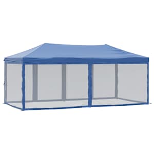 Skládací party stan s bočními stěnami modrý 3 x 6 m - obrázek 5
