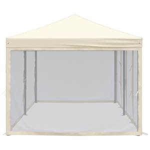 Skládací party stan s bočními stěnami krémový 3 x 6 m - obrázek 4