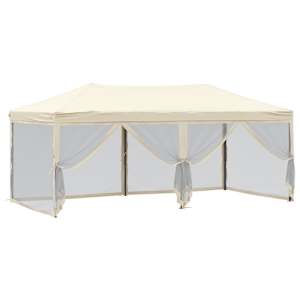 Skládací party stan s bočními stěnami krémový 3 x 6 m - obrázek 6