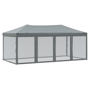 Skládací party stan s bočními stěnami antracitový 3 x 6 m - obrázek 2