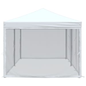 Skládací party stan s bočními stěnami bílý 3 x 6 m - obrázek 4
