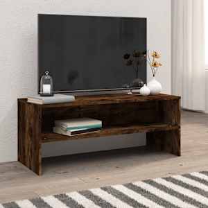 TV skříňka kouřový dub 100 x 40 x 40 cm kompozitní dřevo - obrázek 1