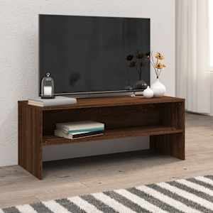 TV skříňka hnědý dub 100 x 40 x 40 cm kompozitní dřevo - obrázek 1