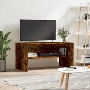 TV stolek kouřový dub 80 x 40 x 40 cm kompozitní dřevo - obrázek 1