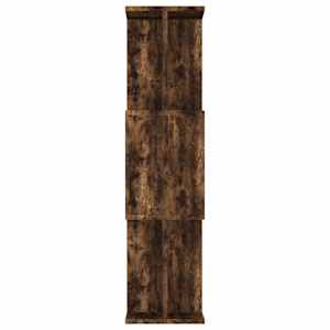 Knihovna/dělicí stěna kouřový dub 80x24x96 cm kompozitní dřevo - obrázek 6