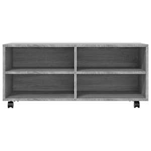 TV skříňka na kolečkách šedá sonoma 90x35x35cm kompozitní dřevo - obrázek 4