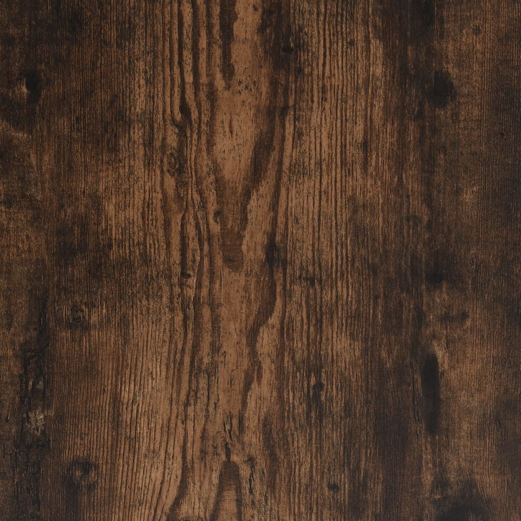 Füstös tölgyszínű szerelt fa dohányzóasztal 60 x 60 x 42 cm 