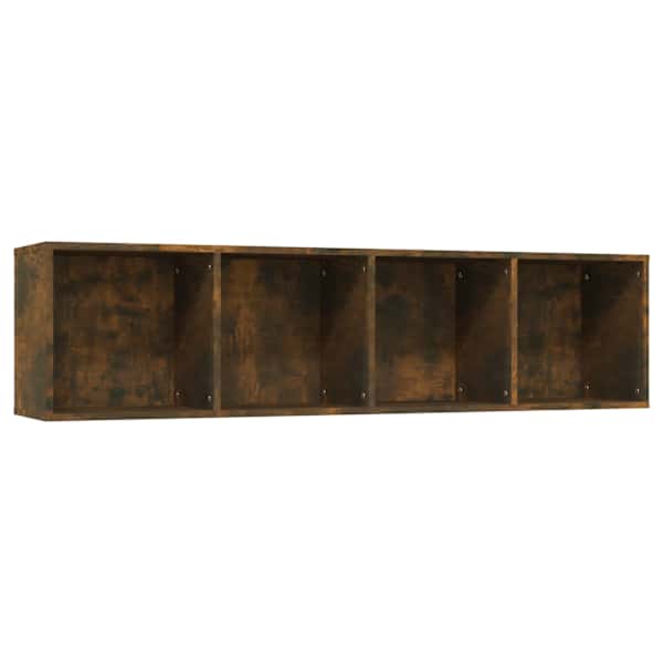 vidaXL raamaturiiul/ruumijagaja, suitsutamm, 143x30x36cm, tehispuit