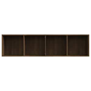 Knihovna / TV skříňka hnědý dub 143x30x36 cm kompozitní dřevo - obrázek 6