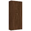 vidaXL kingakapp, pruun tamm, 80 x 35,5 x 180 cm, tehispuit
