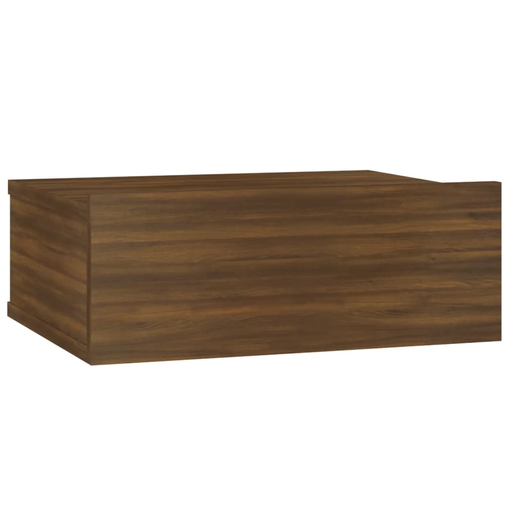  Nástenný nočný stolík hnedý dub 40x30x15 cm spracované drevo
